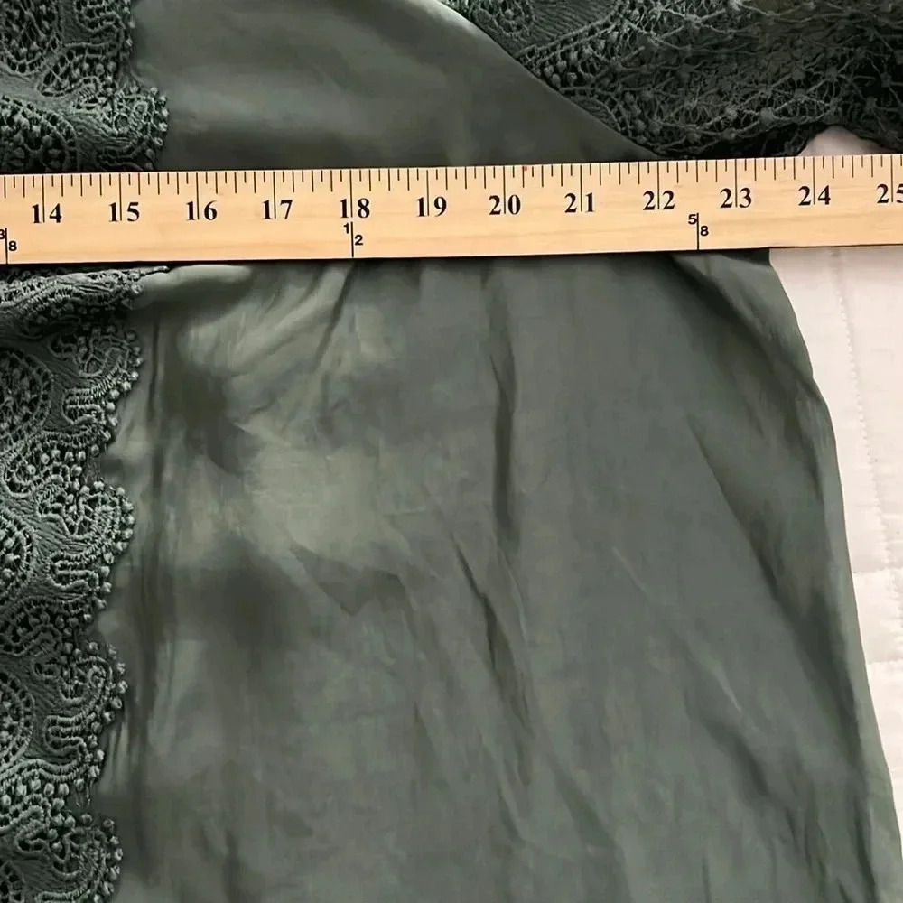 L'Atiste By Amy green Lace Inset Blouse size 1x - Picture 7 of 11